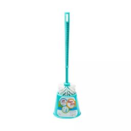 GENERIC Super Action Toilet Brush With Stand Round Plastic, CN02 (Pack of 25)-68