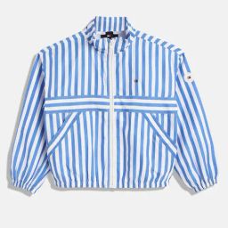 TOMMY HILFIGER Girls Blue Polyester Striped Jacket-image-80