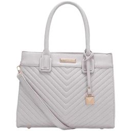 Giordano Grey Solid Medium Handbag-7