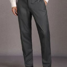 Louis Philippe Grey Slim Fit Texture Trousers-picture-45