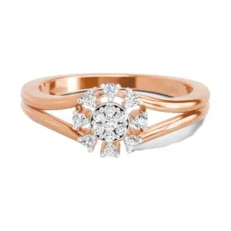 Sparkles Lab Grown Diamond 14k (585) Rose Gold Ring for Women-picture-41