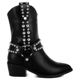 London Rag Women's Black Casual Booties-image-27