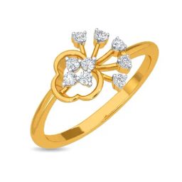 Kisna Diamond & Gold Jewellery Lisa 18k (750) Diamond & Gold Ring For Women-picture-20