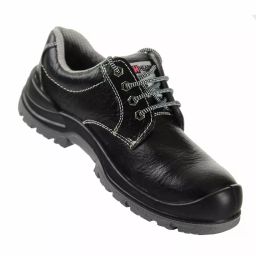 HEAPRO Steel Toe Safety Shoes PU Double Density Low Ankle Black Buff Printed Leather Size UK10, HI-701 (Pack of 20 Pair)-image-24