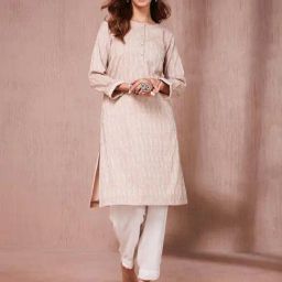 Fabindia Beige Printed Kurti-picture-43