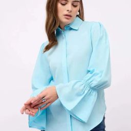 Styli Blue Regular Fit Shirt-image-50