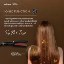 Litmus HS44 Luxury Edition Wide 3D Ceramic Plate Hair Straightener (Black) image 5