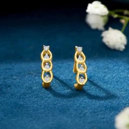 P.N.Gadgil Jewellers 22KT (916) BSI Gold Gleaming Tots Earring-image-63