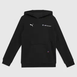 Puma Kids Black Cotton Regular Fit Full Sleeves Hoodie-image-99