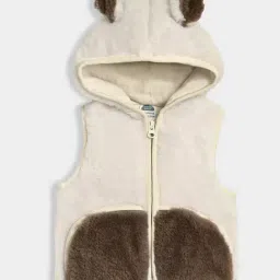 Miarcus Girls Cream & Brown Regular Fit Jacket-picture-40