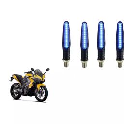 Cartronics Pencil Type Blue LED Indicator for Bajaj Pulsar SS400 (Pack of 4 Pcs)-32