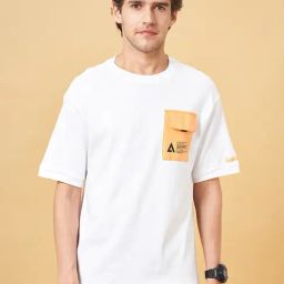 Street 808 By Pantaloons Snow White Loose Fit T-Shirt-image-43