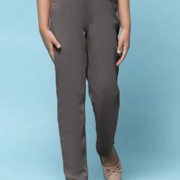 Biba Girls Grey Solid Jeggings-image-14