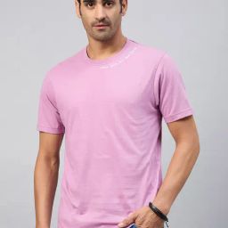 Club York Light Purple Regular Fit Printed Crew T-Shirt-picture-7