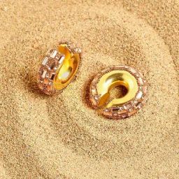 Sohi Tan Brown Mirror Ear Cuff Earrings for Women-image-52