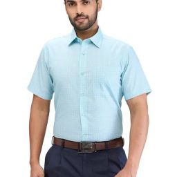 Raymond Green Contemporary Fit Checks Shirt-image-75