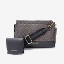 CALVIN KLEIN Dark Brown Logo Small Cross Body Bag-picture-44