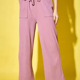 DIMPY GARMENTS Women Relaxed High-Rise Cargos Trousers-image-81