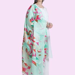 LOOM LEGACY Abstract Printed Dupatta image 2