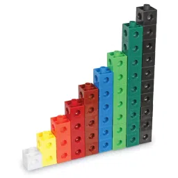 ARIA 2000 Multicolor Plastic Education Learning Interlocking Snap Cubes-(Set 150 Pcs) in Jar image 2