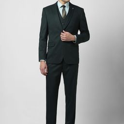 Van Heusen Textured Slim Fit Wedding Three Piece Suit-image-13