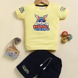 TODOS Boys Yellow Pure Cotton Clothing Set-picture-11