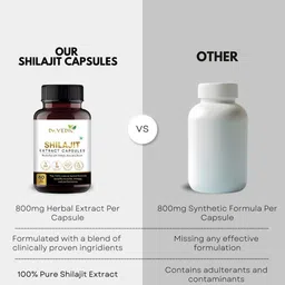 Dr Vedic Pure & Potent Shilajit Extract For Stamina, Energy & Power - 30 Capsules image 5