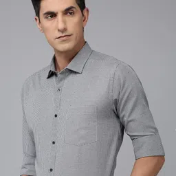 Park Avenue Self Design Slim Fit Formal Shirt-picture-14