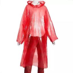 HACER Full Sleeves Drawsting Hood Random Color Poncho Raincoat for Unisex-Adult Free Size, HC-RANDOM-RC2 (Pack of 6)-18