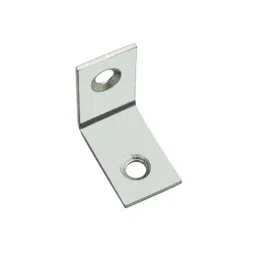 Screw Tight S040102BZP-20 25x16mm Iron Zinc Plated Corner Bright Angle Bracket (Pack of 20)-image-66