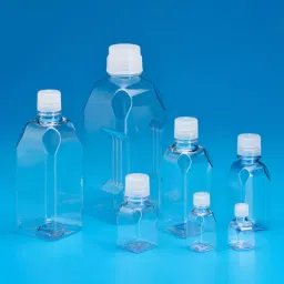 Tarson 1000 ml PC Autoclavable Square Graduated Media Bottle with PP Closure 581405 (Pack of 24 Pcs)-17