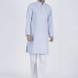 JASHNA Men Woven Design Printed Regular Kurta Set-picture-15