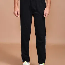 SKYKNIT Men Side Striped Track Pants-image-103