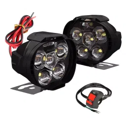 AllExtreme EX6FSI2P 6 LED Spot Lamp with Switch for Motorcycle and Cars (‎10 W,White,2pc)-image-35