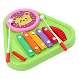 Prime 3 in 1 Drum & Xylophone Band Set - Green-23