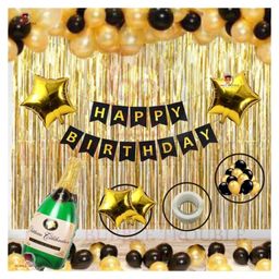 Bubble Trouble Solid Happy Birthday Balloon Combo - Pack of 47-41