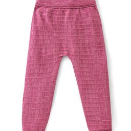 Babyhug Acrylic Fleece and Woollen Full Length Pant Striped - Pink-picture-16