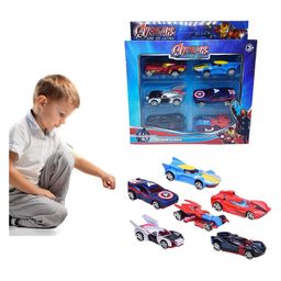 PLUSPOINT Metal A Exclusive Collection of Avenger Cars Set Alloy Push N Go Mini Racing Cars for Kids Play Set Die Cast Free Wheel Car Set - Pack of 6-30