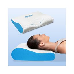 Paramount Cool Gel Memory Foam Pillows | Cervical Pillow for Neck and Shoulder Pain, Orthopaedic Pillow with Extra Curve Neck Support | (48L x 28W x 10Hcm, Standard)- 1 Year Warranty-image-44
