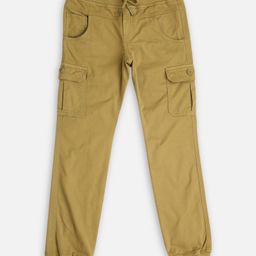 Pepe Jeans Cotton Rayon Woven Ankle Length Washed Trouser With Cargo Pockets - Khaki-image-25