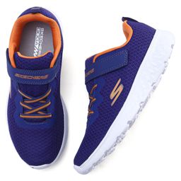 Skechers Casual Shoes With Velcro Closure - Navy Blue & Orange-image-66