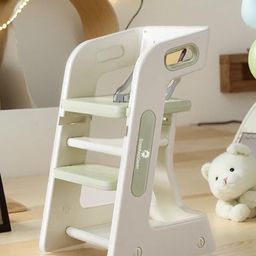StarAndDaisy High Chair for Baby Study Chair with Adjustable Height, Safety Belt & Light Weight -White-image-60