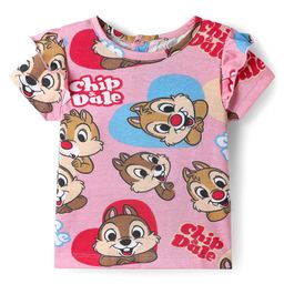 Babyhug Disney Single Jersey Knit Half Sleeves T-Shirt with Chip n Dale Graphics - Pink-image-70