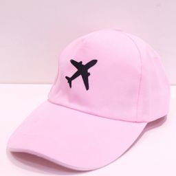 Tipy Tipy Tap Cotton Aeroplane Designed Baseball Cap - Baby Pink - Diameter 48 cm-image-89