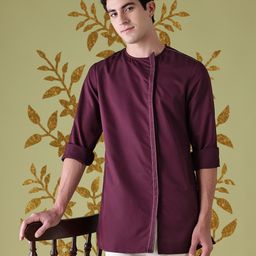 Anouk Men Geometric Kurta-picture-2