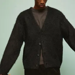 H&M Loose Fit Fuzzy Cardigan-image-2