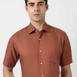 Van Heusen Spread Collar Pure Cotton Opaque Shirt-picture-27