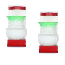 SOMIL Green Glass Cylinder Printed Wall Lamps-image-49