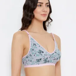 Clovia Pink Non Wired Non Padded Full Coverage Bra image 3