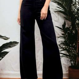 DOLCE CRUDO Black Plain Jeans-image-71